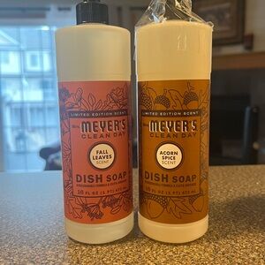 Mrs. Meyer's Clean Day Dish Soap - Fall Leaves & Acorn Spice - Orange & Rust